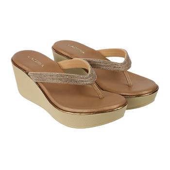 Lazera women   s embellished wedge thong sandals (1611) 3