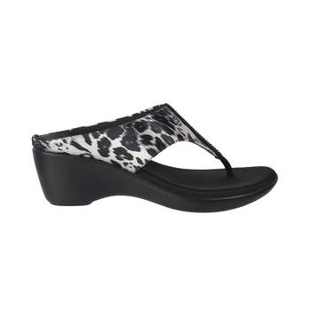 Lazera women   s animal print wedge thong sandals (1612) 2