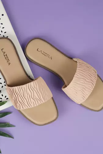 Lazera women’s ruched slide sandals