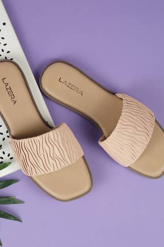 Lazera women’s ruched slide sandals