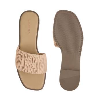 Lazera women   s ruched slide sandals 5