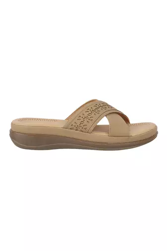 Lazera women   s comfort cross strap slip-on sandals (1617)
