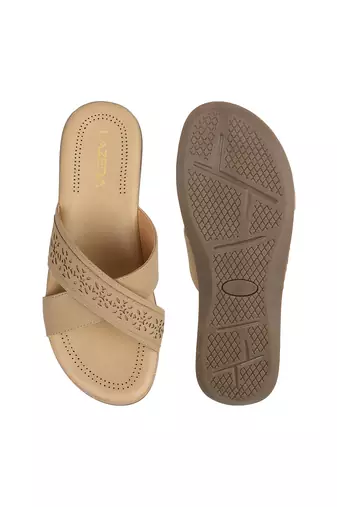 Lazera women   s comfort cross strap slip-on sandals (1617)