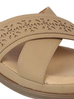 Lazera women   s comfort cross strap slip-on sandals (1617) 4