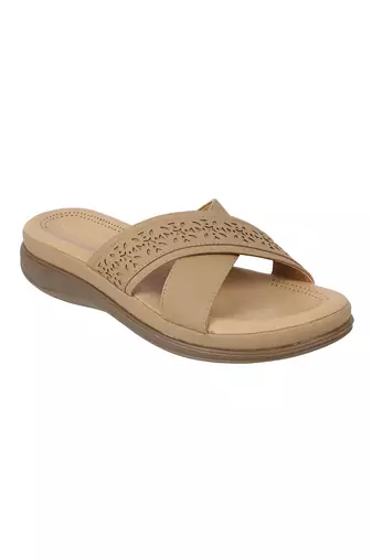 Lazera women   s comfort cross strap slip-on sandals (1617)