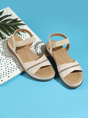 Lazera women   s comfort strap slip-on sandals with elastic support (1619) 1