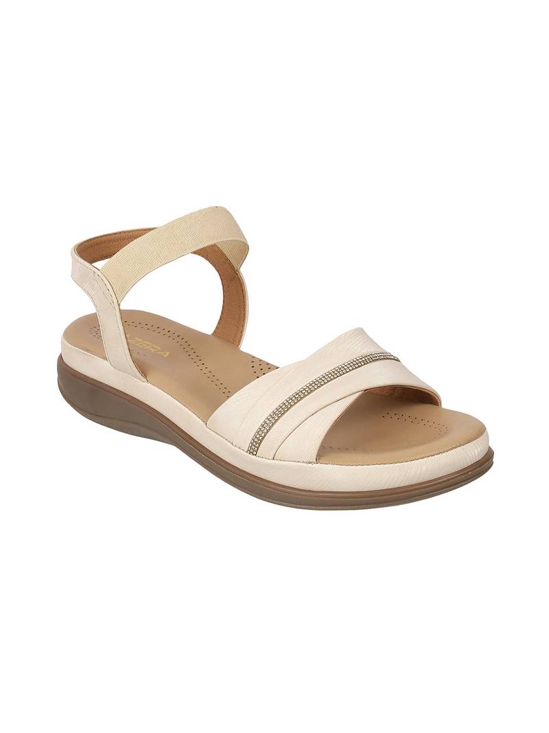 Lazera women’s comfort strap slip-on sandals with elastic support (1619)