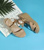 Lazera women’s platform wedge sandals with ankle strap (1620)