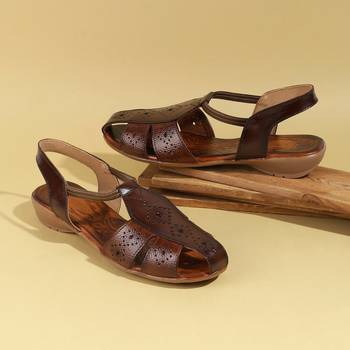 Tan daily wear sandals for women (1621) 1