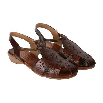 Tan daily wear sandals for women (1621) 3