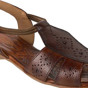 Tan daily wear sandals for women (1621) 5
