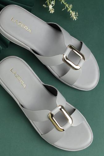 Women’s casual buckle strap flat sandals (1623)