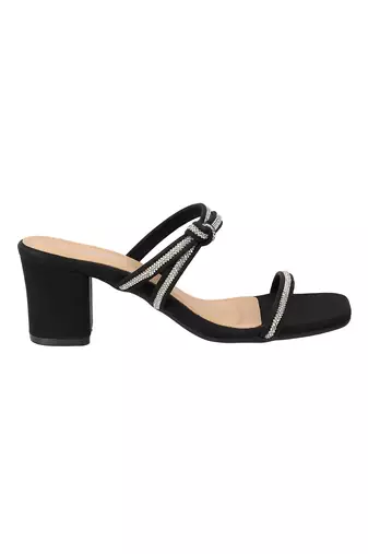 Lazera women   s partywear block heel sandals with crystal straps