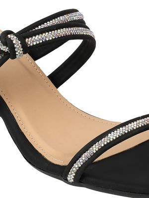 Lazera women   s partywear block heel sandals with crystal straps 4