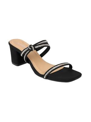 Lazera women   s partywear block heel sandals with crystal straps 5