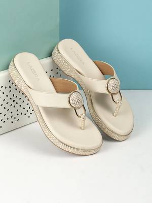 Lazera women   s embellished wedge slip-on sandals 2