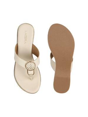 Lazera women   s embellished wedge slip-on sandals 4