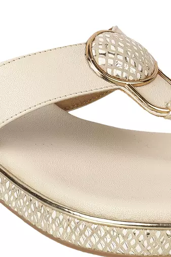 Lazera women’s embellished wedge slip-on sandals