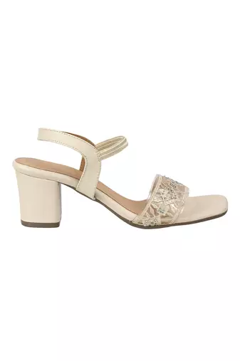 Lazera women   s embroidered block heel sandals