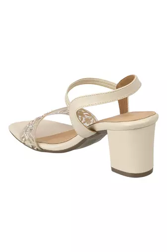 Lazera women   s embroidered block heel sandals