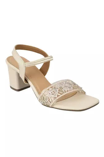 Lazera women   s embroidered block heel sandals