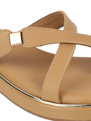 Lazera women   s comfort cross-strap slip-on flats (1633) 4