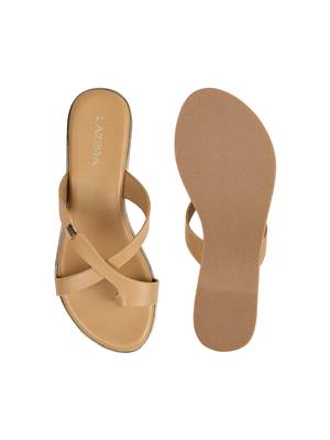 Lazera women   s comfort cross-strap slip-on flats (1633) 3