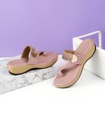 Lazera women’s stylish wedge thong sandals (1634)