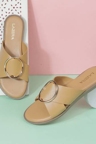 Soft casual slip-on sandals for women