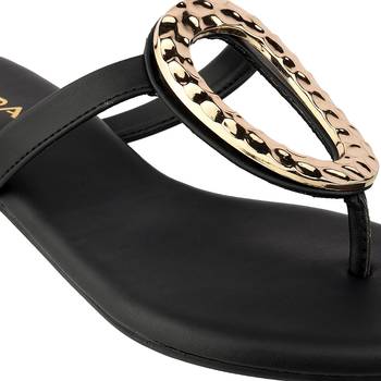 Elegant indo-western slip-on sandals for women (1640) 4