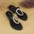 Elegant indo-western slip-on sandals for women (1640)