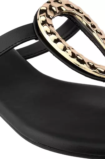 Elegant indo-western slip-on sandals for women (1640)