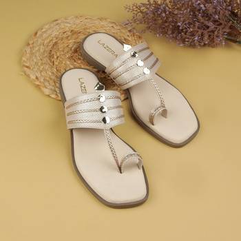 Indo-western kolhapuri slip-on for women (1641) 1