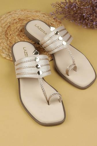 Indo-western kolhapuri slip-on for women (1641)