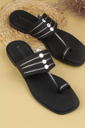 Indo-western kolhapuri slip-on for women (1641)