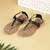 Indo-western toe-ring slip-on sandals for women