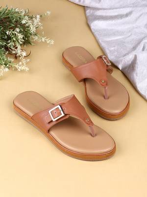 Women   s flat toe-loop sandals 2