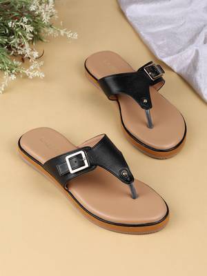 Women   s flat toe-loop sandals 3