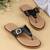 Women’s flat toe-loop sandals