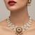 Traditional handcrafted gold-plated kundan pearl necklace set with earrings | ethnic bridal jewelry