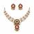 Traditional handcrafted gold-plated kundan pearl necklace set with earrings | ethnic bridal jewelry