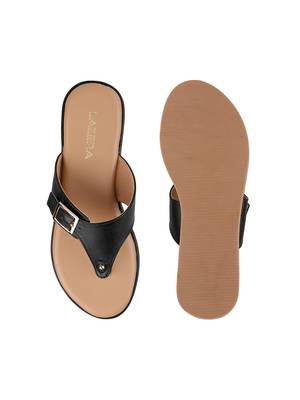 Women   s flat toe-loop sandals 4