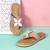 Cute floral slip-on sandals for women