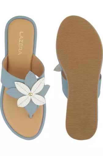 Cute floral slip-on sandals for women