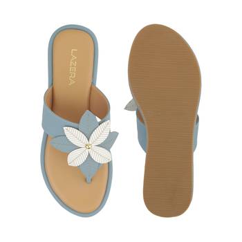 Cute floral slip-on sandals for women 4