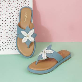Cute floral slip-on sandals for women 1