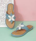 Cute floral slip-on sandals for women