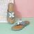 Cute floral slip-on sandals for women