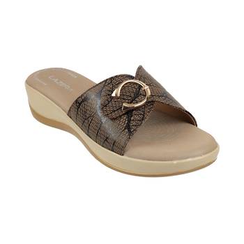 Soft printed strap comfort wedges for women (1655) 4