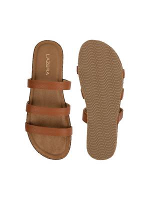 Lazera women   s triple strap flats 3